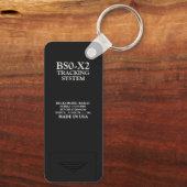 Digital Tracking Ghost Mode Surveillance Design  Schlüsselanhänger (Rückseite)