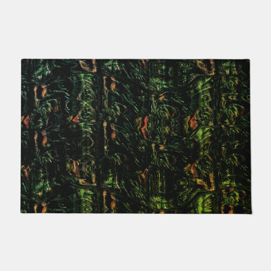 Digital tree bark under green hammered glass fußmatte (Vorderseite)