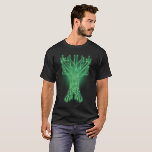 Digital Tree Computer Mechanical Engineer T-Shirt (Vorne ganz)