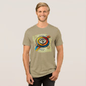 Digital TShit - Elektrische Wirbel Tri-Blend Shirt (Vorderseite voll)