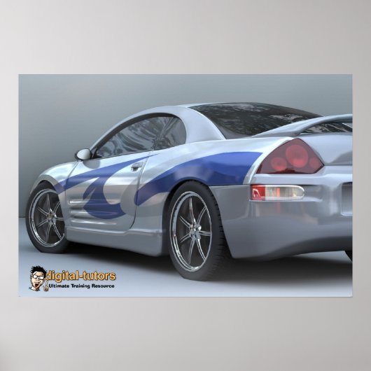 Digital Tutors Poly Kit Car Poster (Vorne)