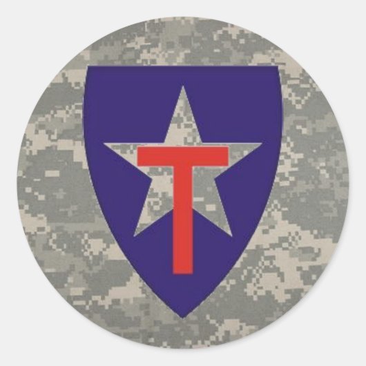 digital, TXSG sternförmig decal Runder Aufkleber (Vorderseite)