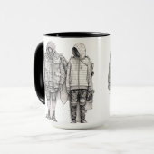 Digital Typografy Print Tasse (Vorderseite Links)