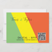 DIGITAL UAWG Wedding Bright Summer Colors Einladung (Vorderseite)