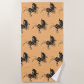 Digital Unicorn Abbildung: Benutzerdefinierte Hint Strandtuch (Vorderseite)