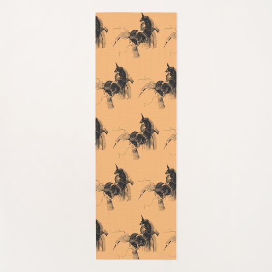 Digital Unicorn Abbildung: Benutzerdefinierte Hint Yogamatte (Vorderseite)