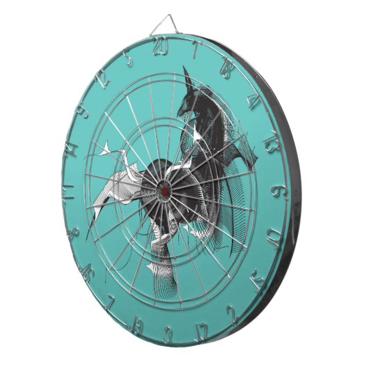 Digital Unicorn Dartscheibe (Vorderseite rechts)