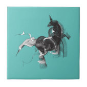 Digital Unicorn Fliese (Vorderseite)