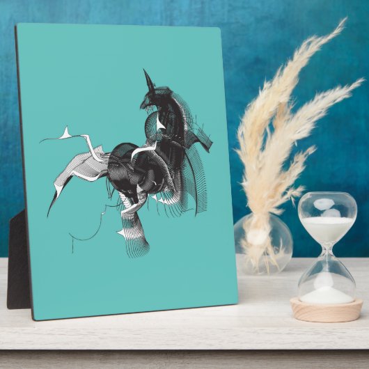 Digital Unicorn Fotoplatte (Seite)