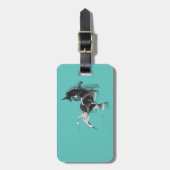 Digital Unicorn Gepäckanhänger (Vorderseite vertikal)