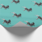 Digital Unicorn Geschenkpapier (Ecke)