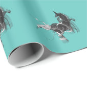 Digital Unicorn Geschenkpapier (Rolleneckpunkt)