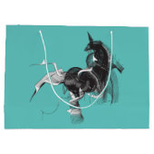 Digital Unicorn Große Geschenktüte (Rückseite)
