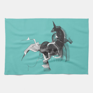 Digital Unicorn Handtuch