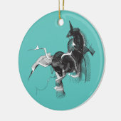 Digital Unicorn Keramikornament (Links)