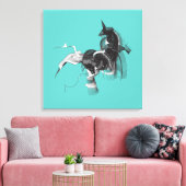 Digital Unicorn Leinwanddruck (Insitu (Wohnzimmer))