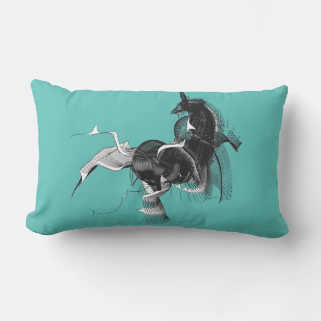 Digital Unicorn Lendenkissen (Vorderseite)