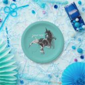 Digital Unicorn Pappteller (Party)