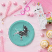 Digital Unicorn Pappteller (Party)