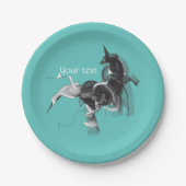 Digital Unicorn Pappteller (Vorderseite)