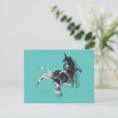 Digital Unicorn Postkarte (Stehend Vorderseite)