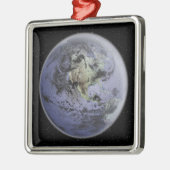 Digital verbesserte Abbildung der Vollerde Ornament Aus Metall (Links)