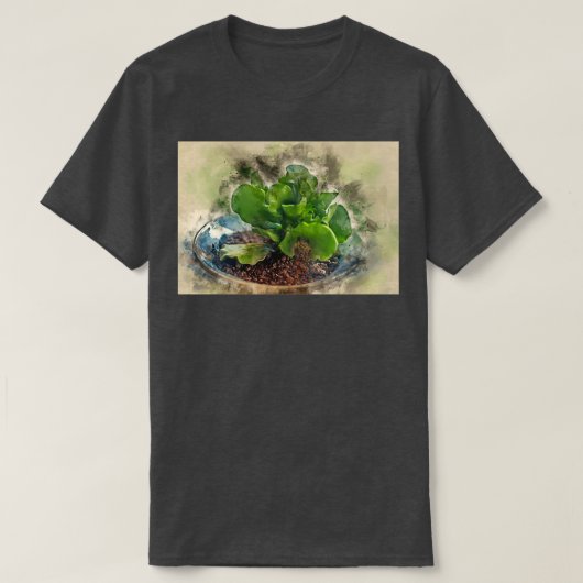 Digital verbesserte Darstellung eines vergossenen  T-Shirt (Design vorne)