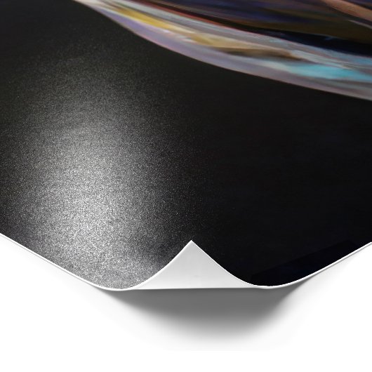 Digital verbesserte Ölfarbe eines kurz gezackten B Fotodruck (Ecke)