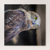 Digital verbesserte Ölfarbe eines kurz gezackten B Puzzle (Horizontal)