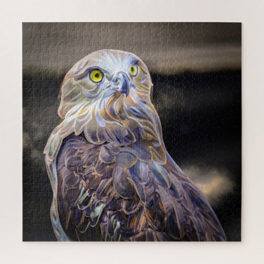 Digital verbesserte Ölfarbe eines kurz gezackten B Puzzle (Vertikal)