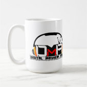 Digital-Verstümmelungs-Radio-Doppellogo-Tasse Kaffeetasse (Links)