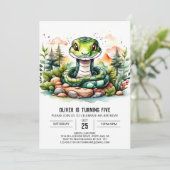 Digital Viper Kindergeburtstag Celebration Einladung (Stehend Vorderseite)