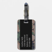 Digital-Waldtarnung kundengerecht Gepäckanhänger (Rückseite vertikal)