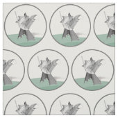 Digital Warrior Figure Circle Pattern Stoff (Muster)