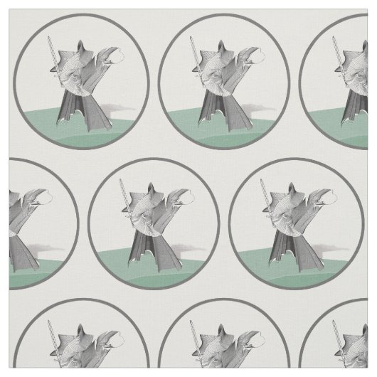 Digital Warrior Figure Circle Pattern Stoff (Muster)