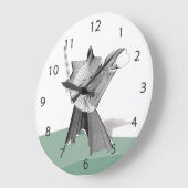 Digital Warrior Große Wanduhr (Winkel)