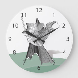 Digital Warrior Große Wanduhr