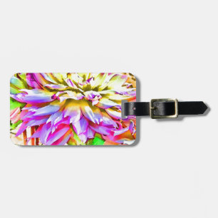 Digital Watercolor Dahlia-Geschenk Gepäckanhänger