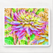 Digital Watercolor Dahlia-Geschenk Mousepad (Vorne)