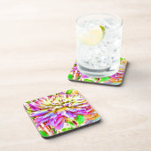 Digital Watercolor Dahlia-Geschenk Untersetzer (Rechte Seite)