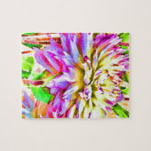 Digital Watercolor Dahlia Puzzle (Horizontal)