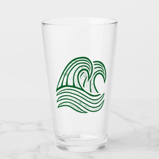 Digital Wave Glass Tumbler (Vorderseite)
