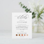 DIGITAL Wedding Attire Dress Code Cards Einladung (Stehend Vorderseite)