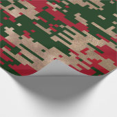 Digital-Weihnachtstarnungs-Packpapier Geschenkpapier (Ecke)