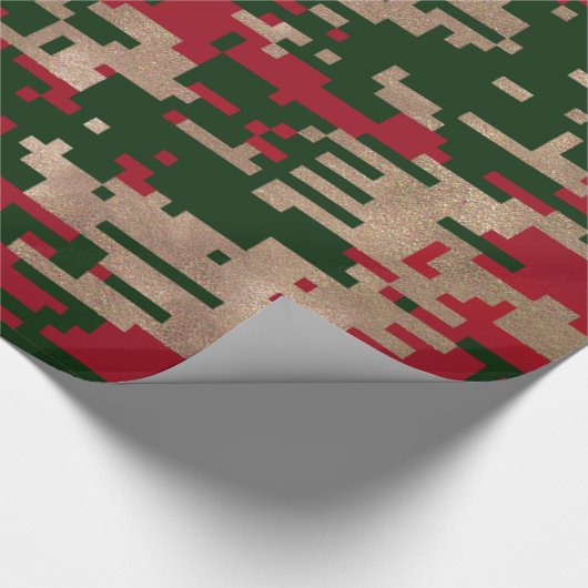 Digital-Weihnachtstarnungs-Packpapier Geschenkpapier (Ecke)