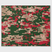 Digital-Weihnachtstarnungs-Packpapier Geschenkpapier (Flach)