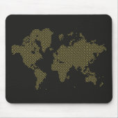 Digital-Weltkarte Mousepad (Vorne)
