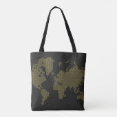 Digital-Weltkarte Tasche (Rückseite)