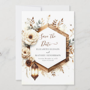 Digital Whimsical Rustic Wedding Save The Date