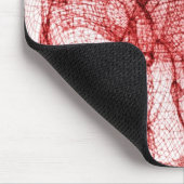 Digital wireframe des menschlichen Herzens Mousepad (Ecke)